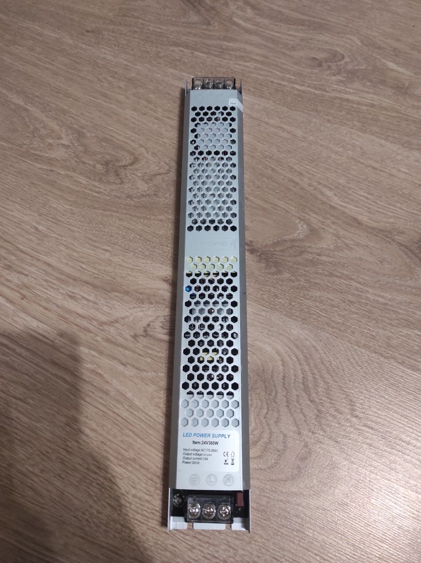 Перетворювач напруги Hopfen 24 В 360 Вт IP20 HTC-24V-360W