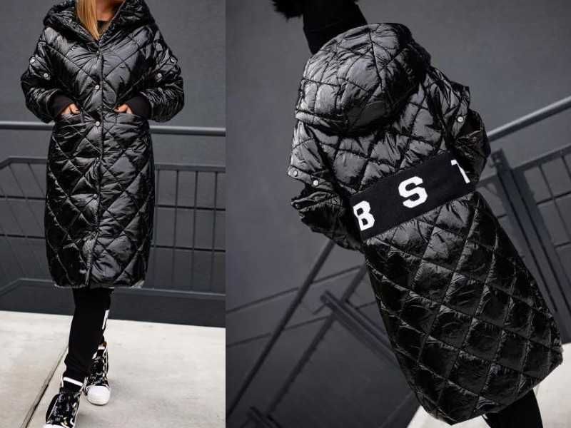 Bastet 2w1 płaszcz kamizelka zima pikowany LOGO