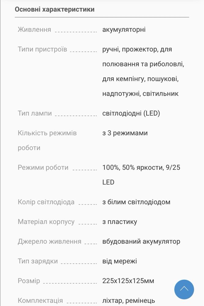 Ліхтар прожекторний ASK 2827, LED