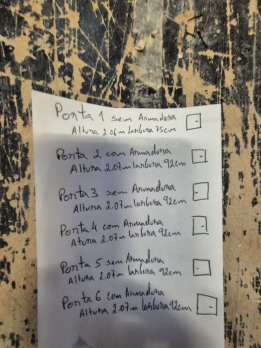 Conjunto de portas anti fogo