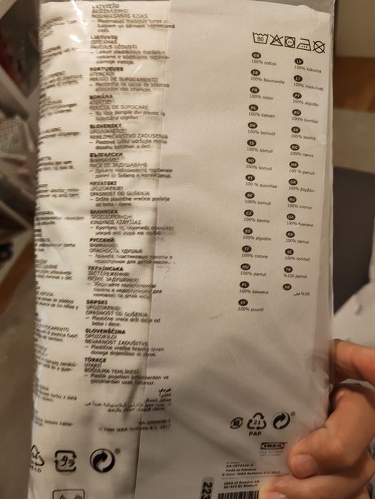 Lençol Elástico IKEA Dvala 90x200 Algodão