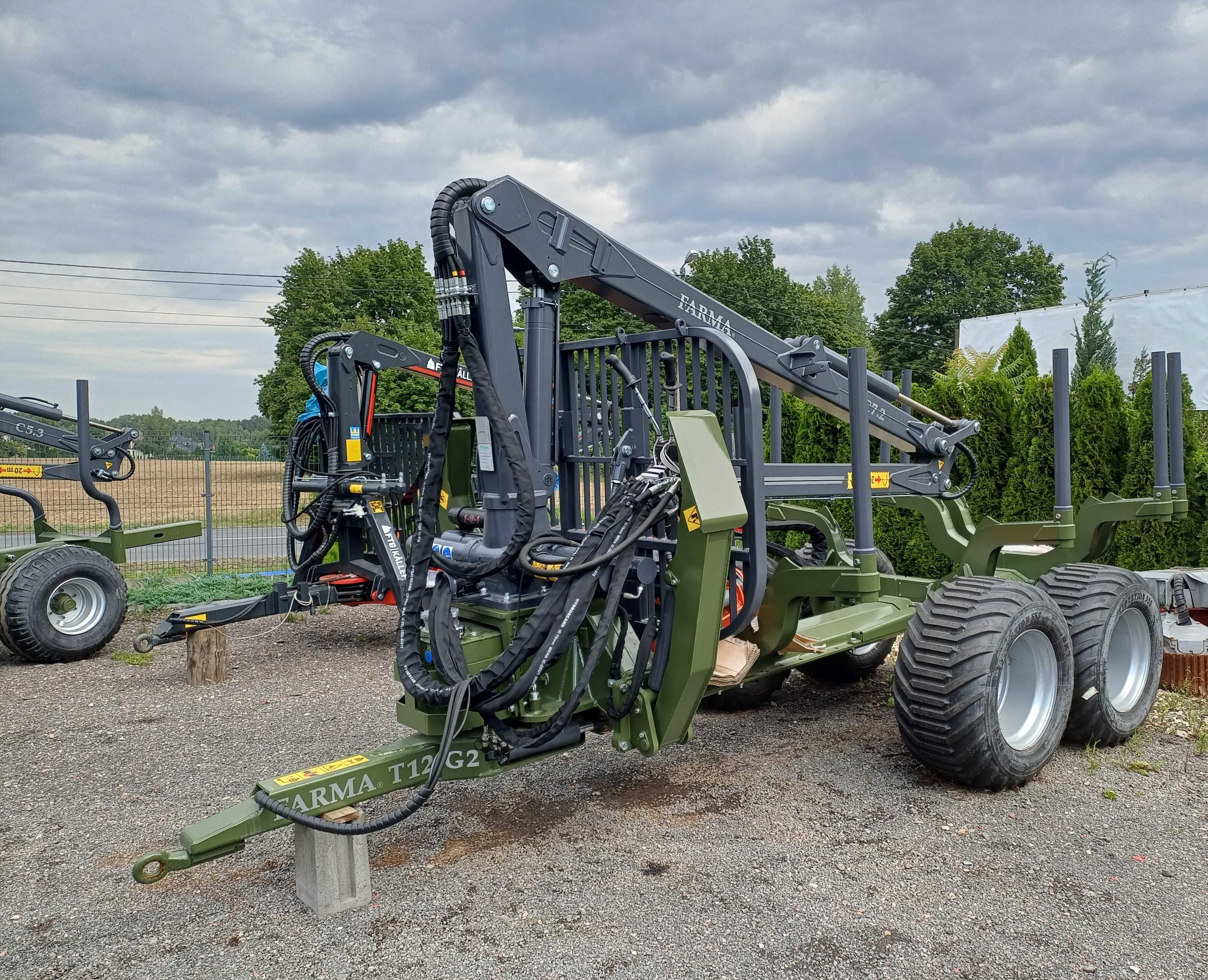 Przyczepy leśne FARMA – Modele T12 G2, T9 G2 i T8 G2