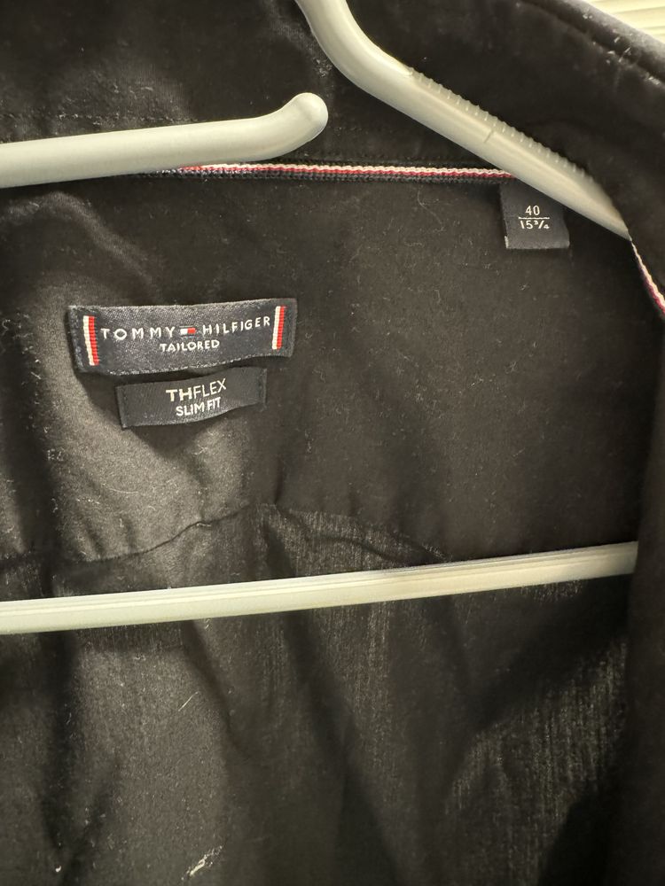 Tommy Hilfiger koszula czarna rozm 40 kołnierzyk 15 2/4