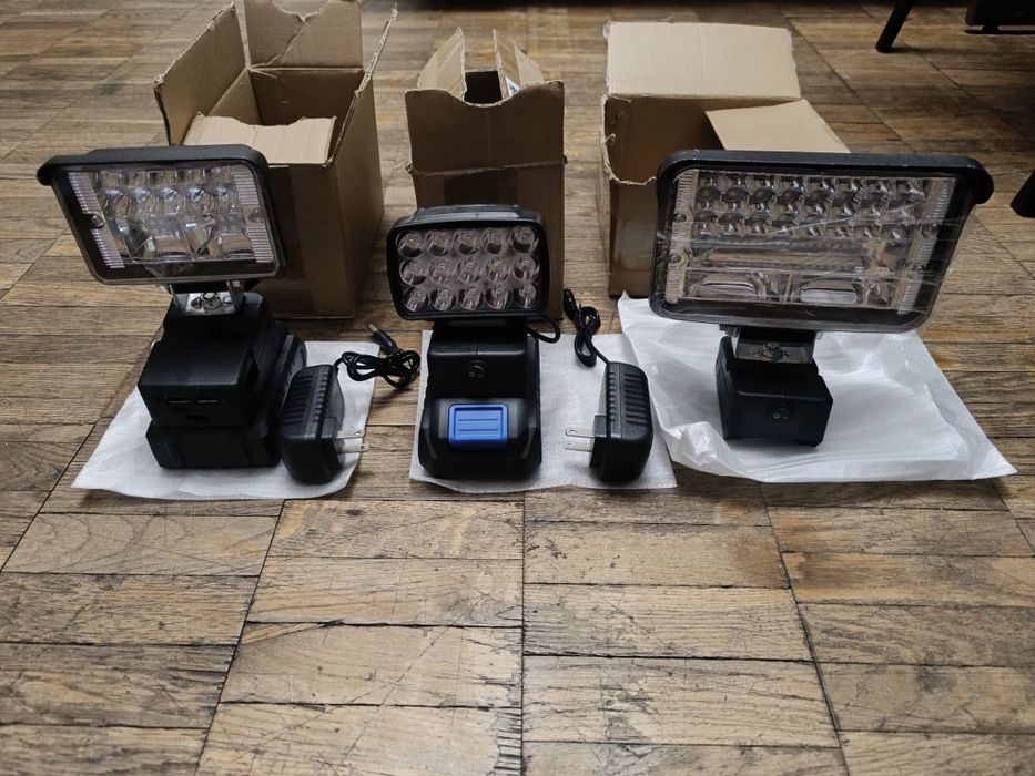 Распродажа! Фонари с зарядкой USB под батареи инструмента Тип - А3