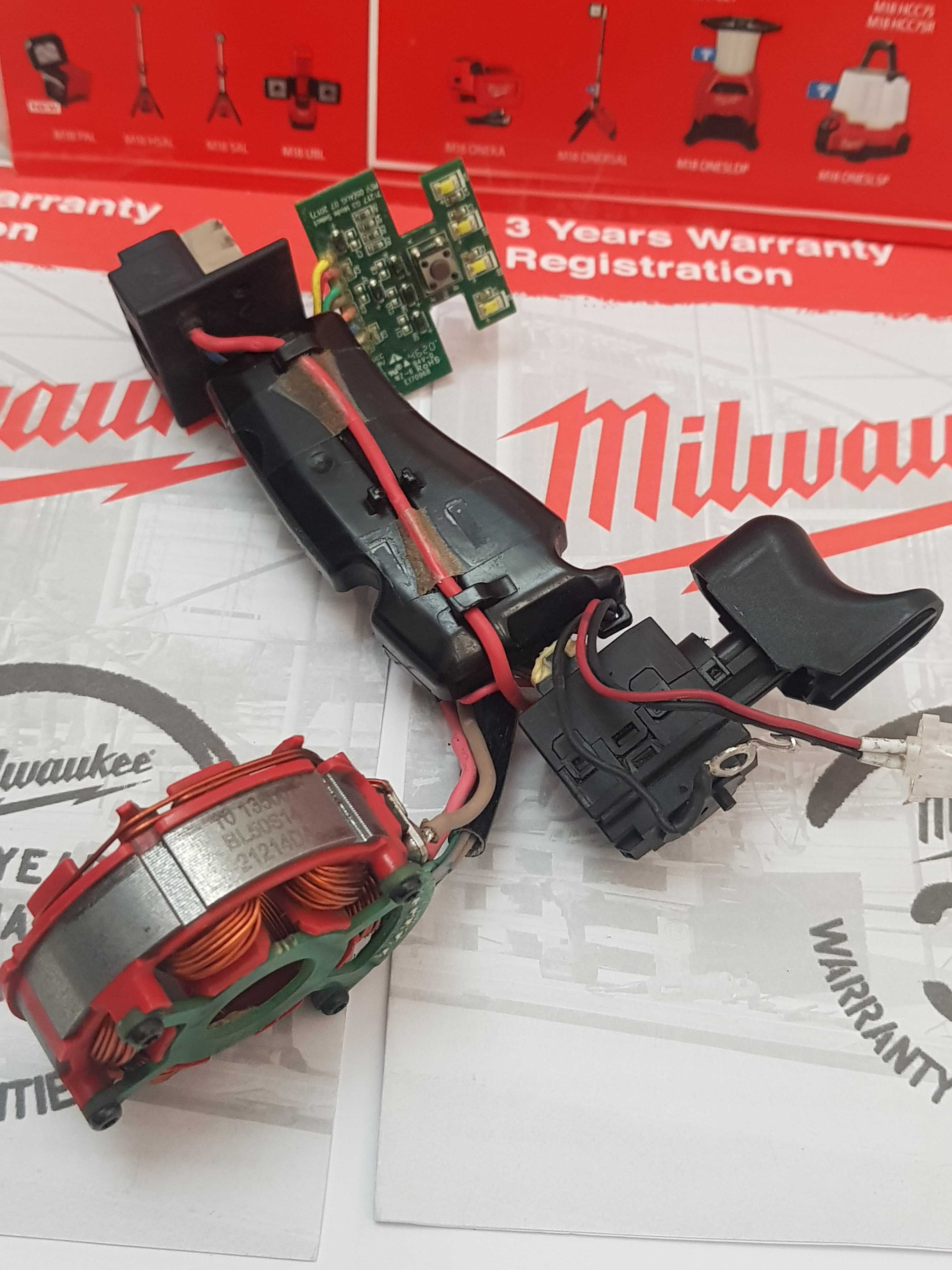 Wylacznik + elektronika do MILWAUKEE M18 FID2 klucz udarowy zakrętarka