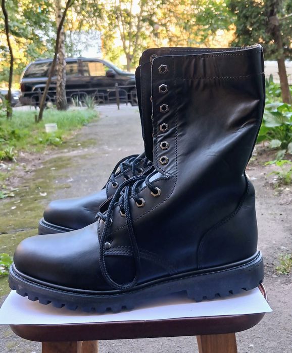 Берцы мужские  кожаные