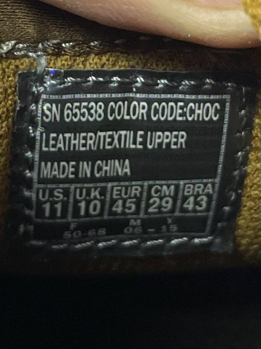 Skechers Relaxed Fit ботинки 45 размер кожаные коричневые оригинал