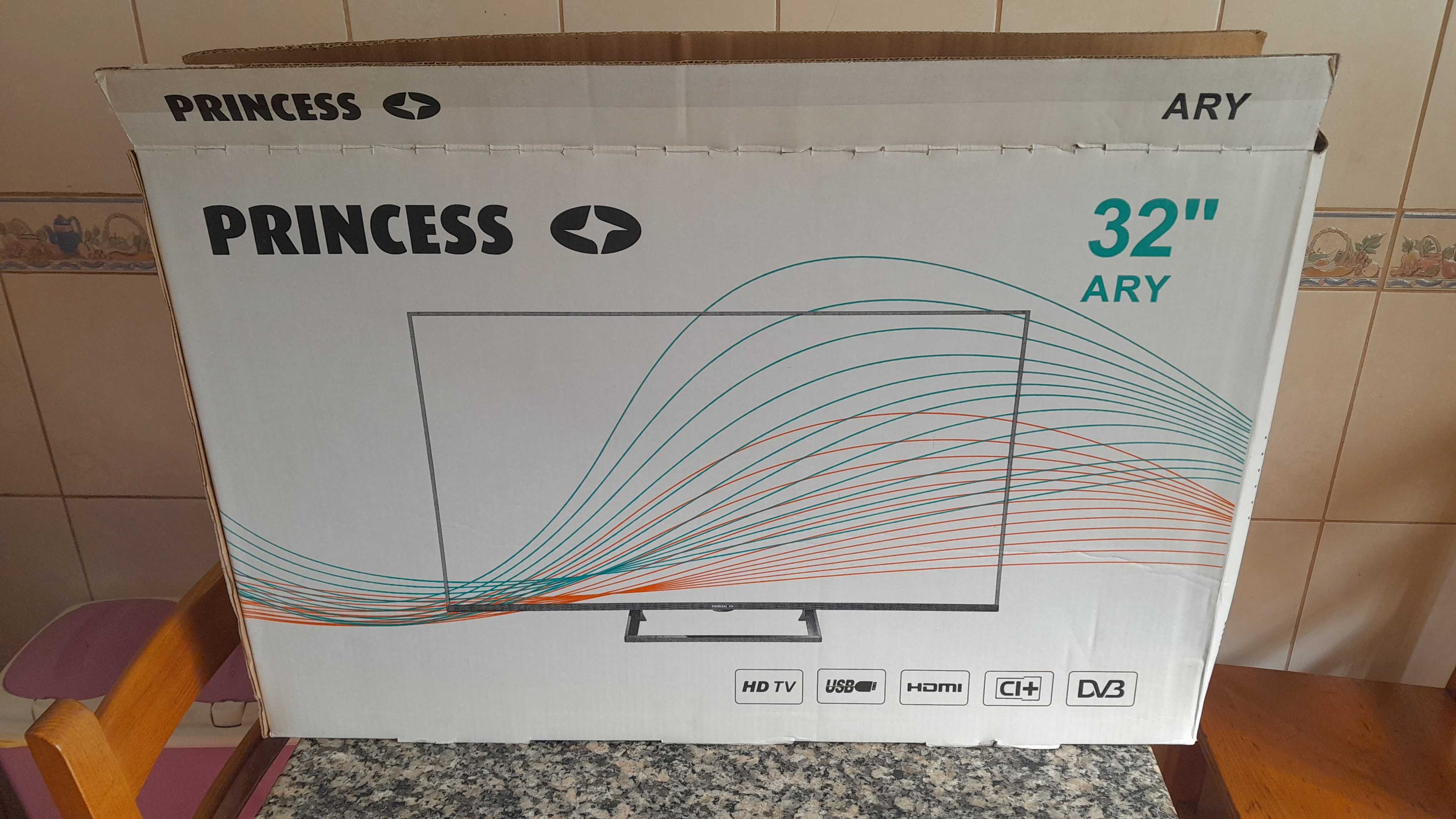 TV 32" LED HD (2 HDMI + USB)- Princess ARY