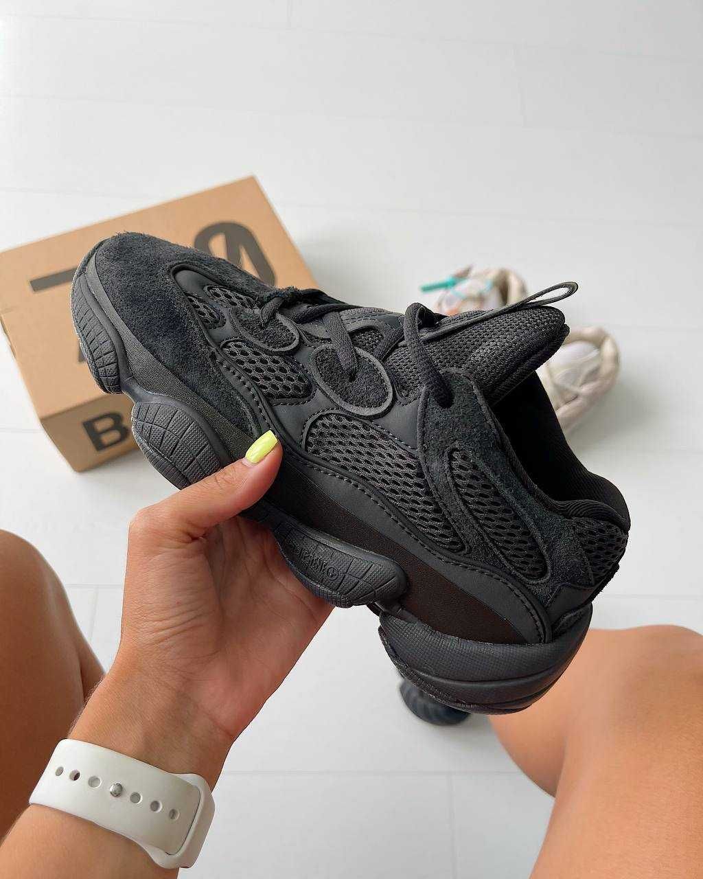 Кроссовки Adidas Yeezy 500 Blush Black / Адидас Изи 500 беж 37 38 39