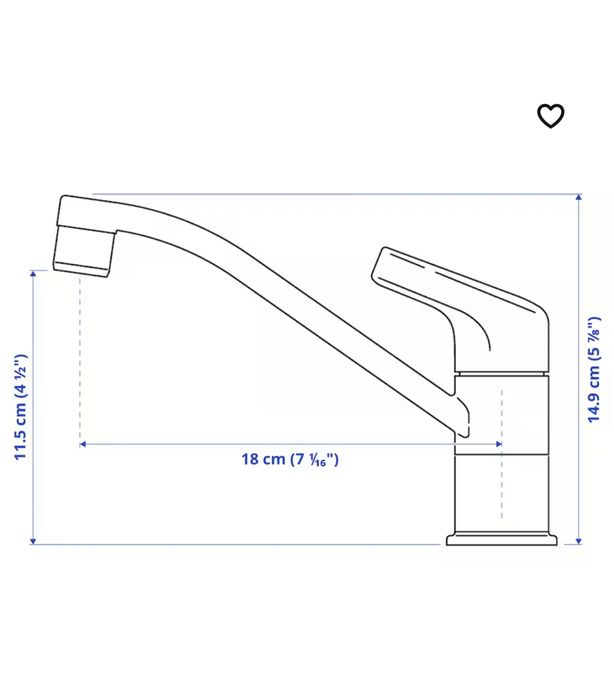 Змішувач ІКЕА kallsjon