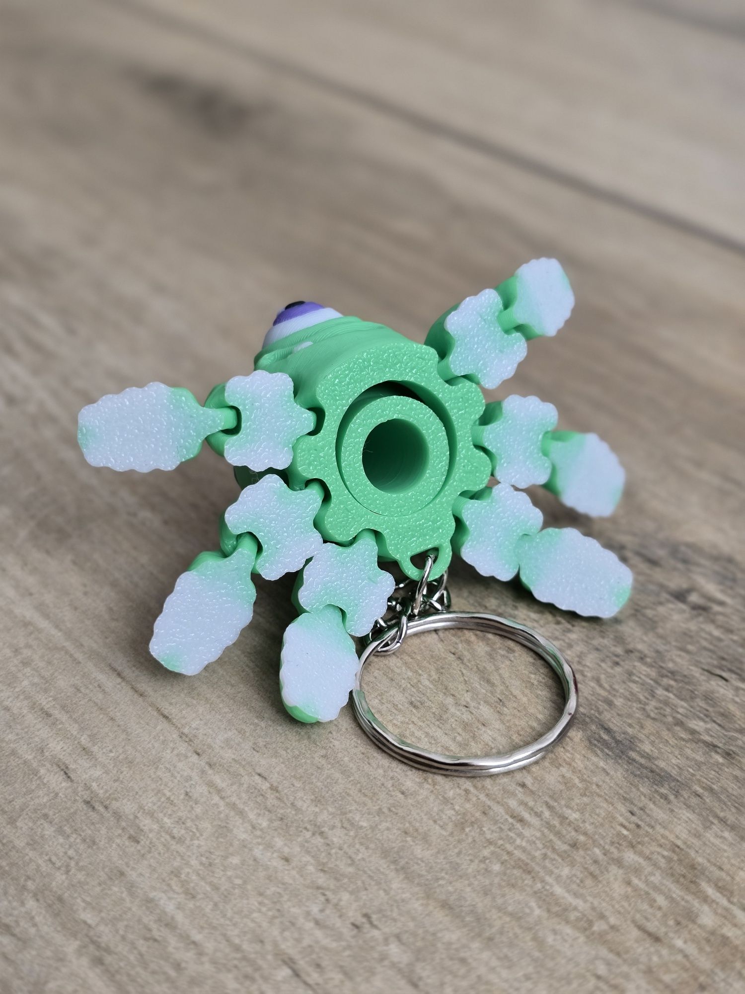 Breloczek Alien Squid Spinner 3d - Brelok Druk3d fidget Keychain