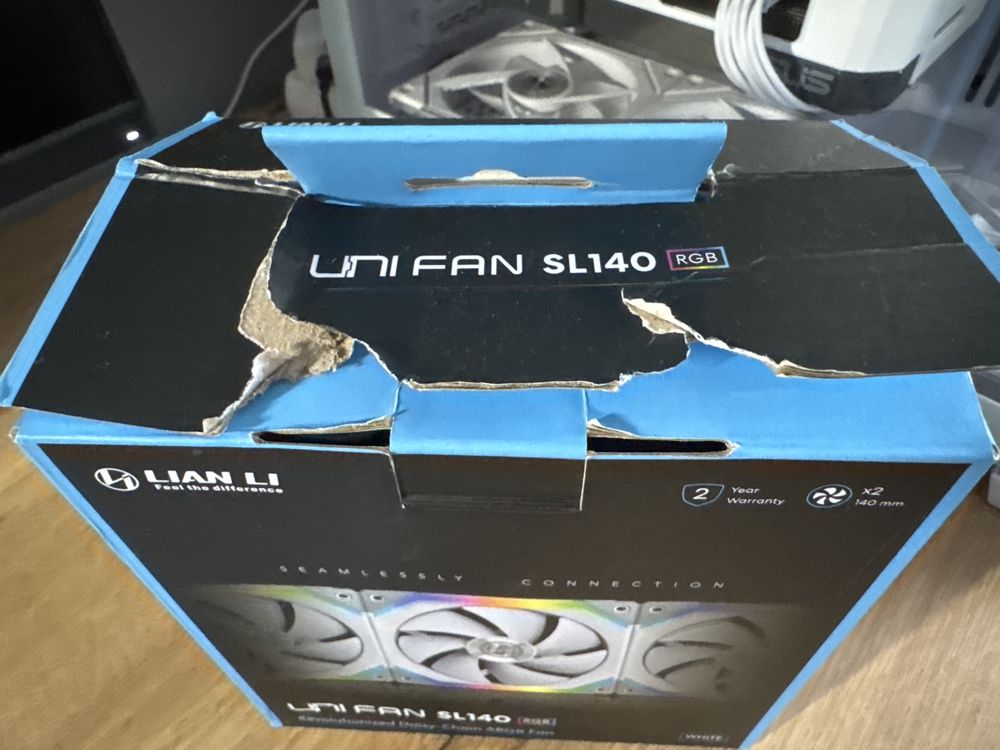 Wentylatory Lian Li SL 140mm RGB WHITE 4 Sztuki