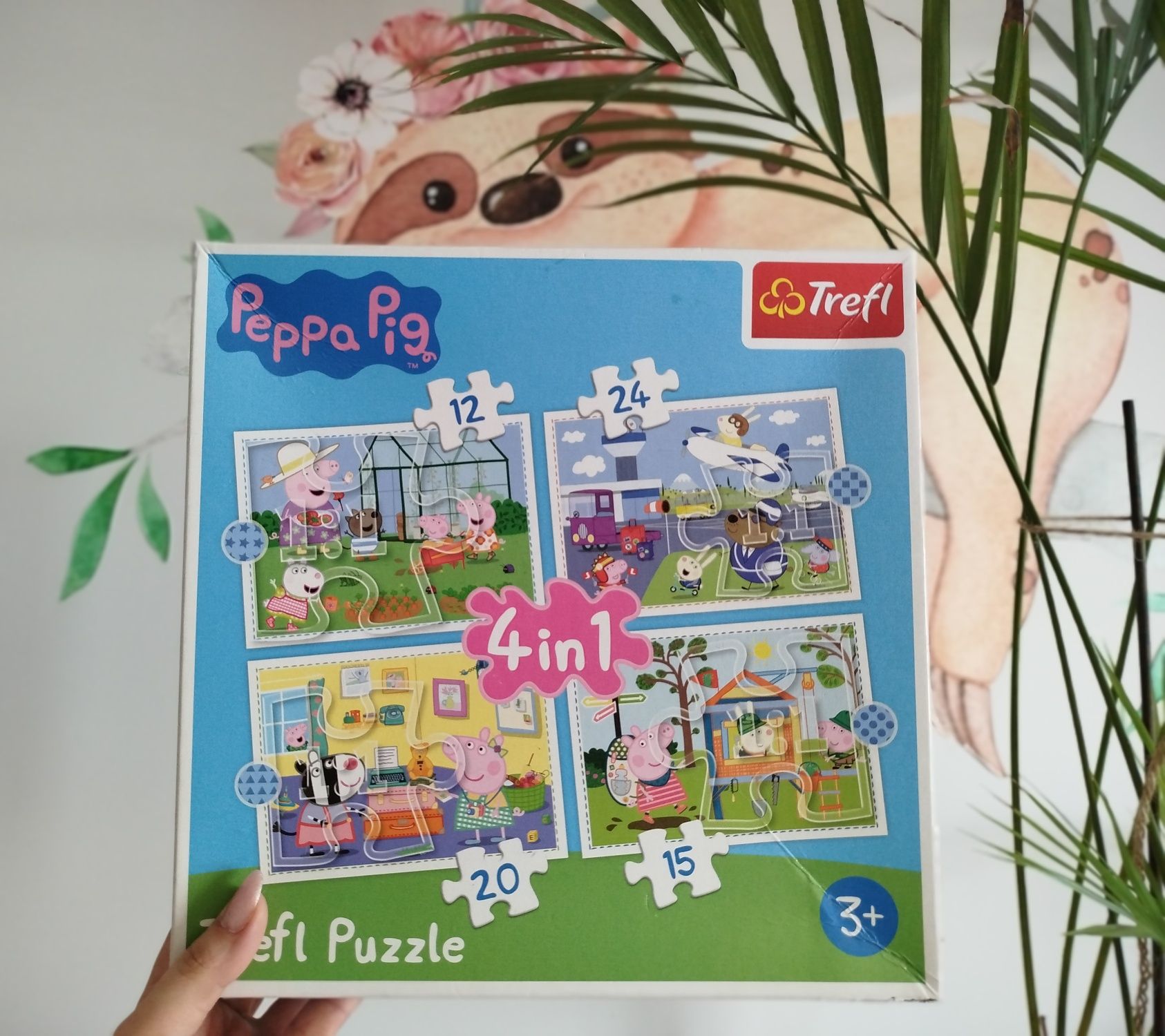 Duży zestaw puzzli
