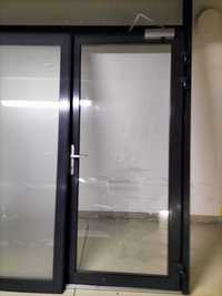 Drzwi aluminiowe podwójne