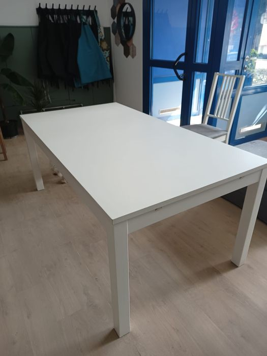 Duży biały stół rozkładany IKEA