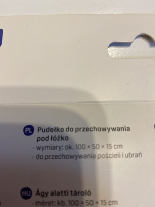 Pojemnik na pościel