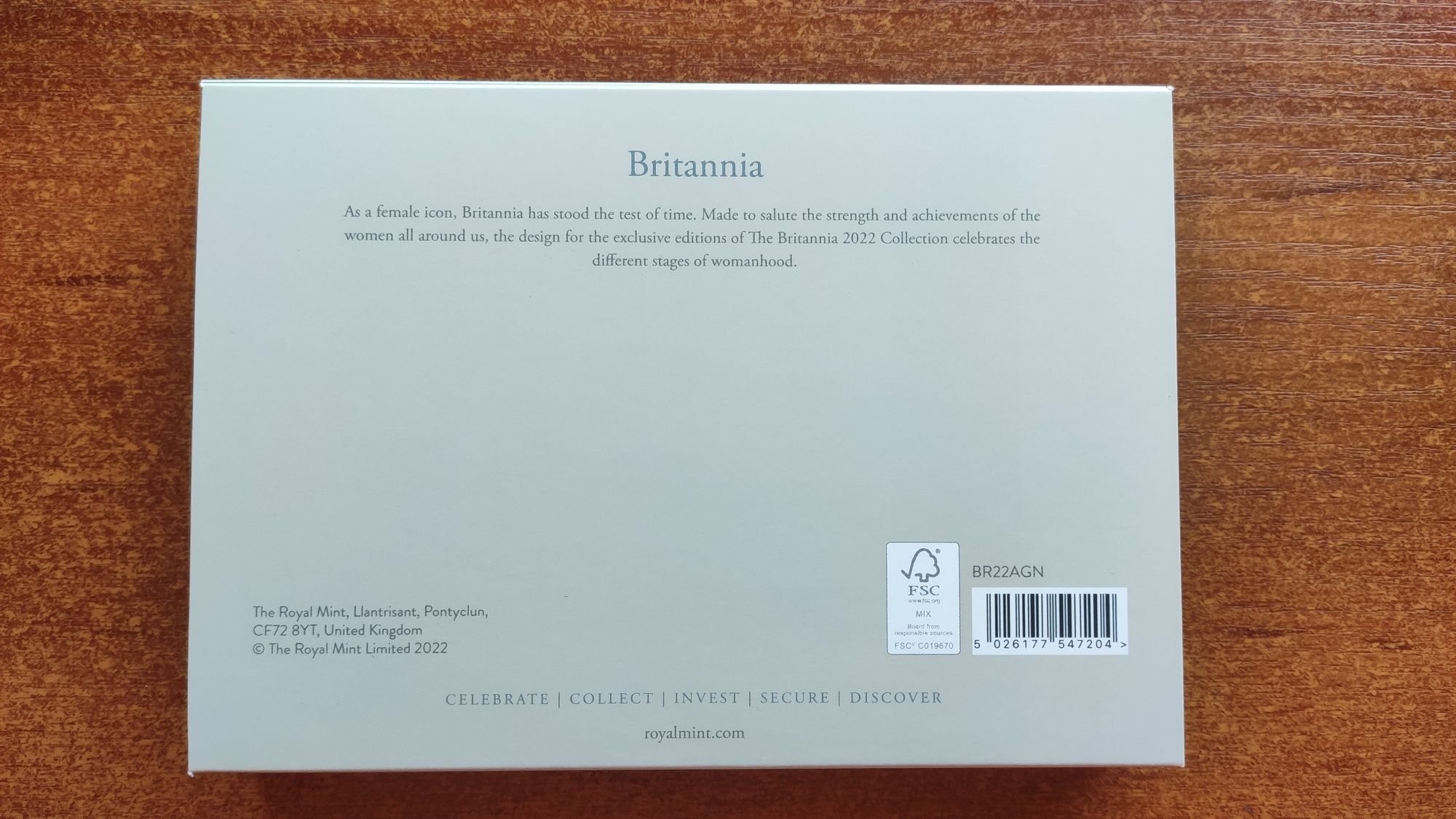 Britannia 2022 UK 1oz, Британія 2022