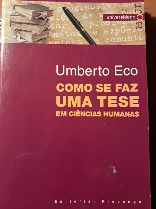 Livro Como se faz uma tese de Umberto Eco