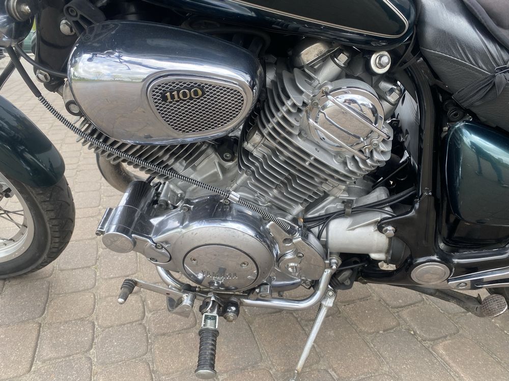 Yamaha XV 1100 Virago zareejstrowana ubrana kufry szyba