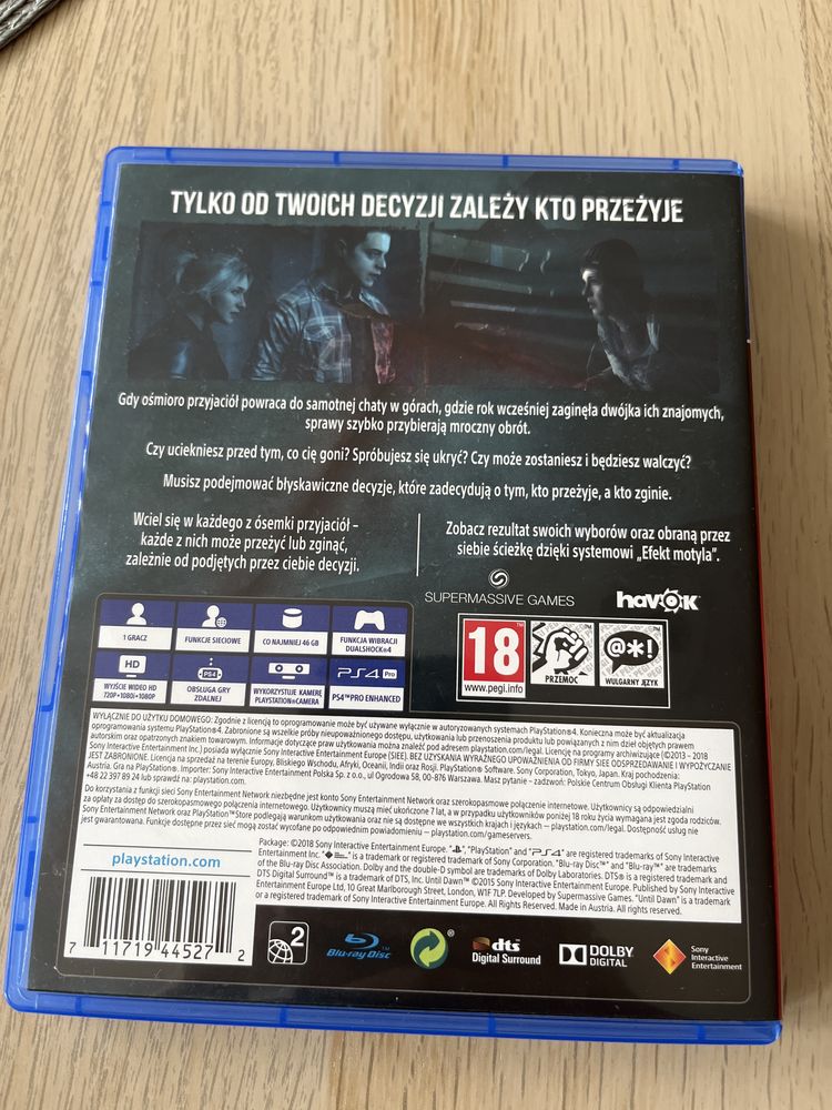 Until Dawn Ps4 / Ps5