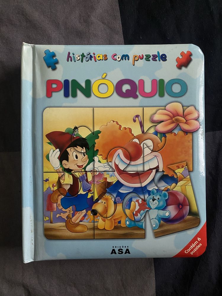 3 livros - historias com puzzle