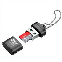 USB міні кардридер  Micro TF SD Card Reader