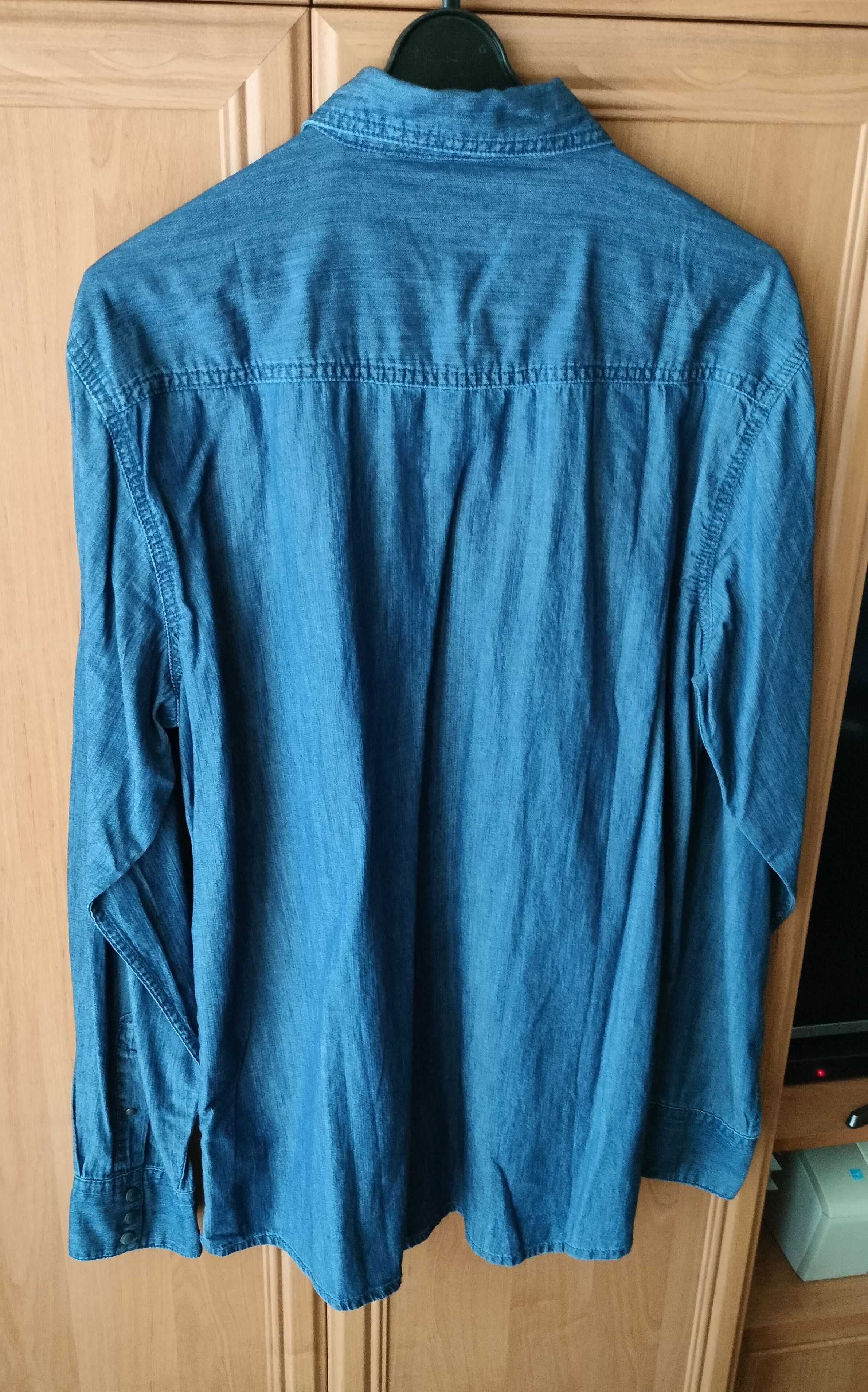 Koszula Sportowa Jeans LIVERGY z długim rękawem rozmiar L ! Nowa !
