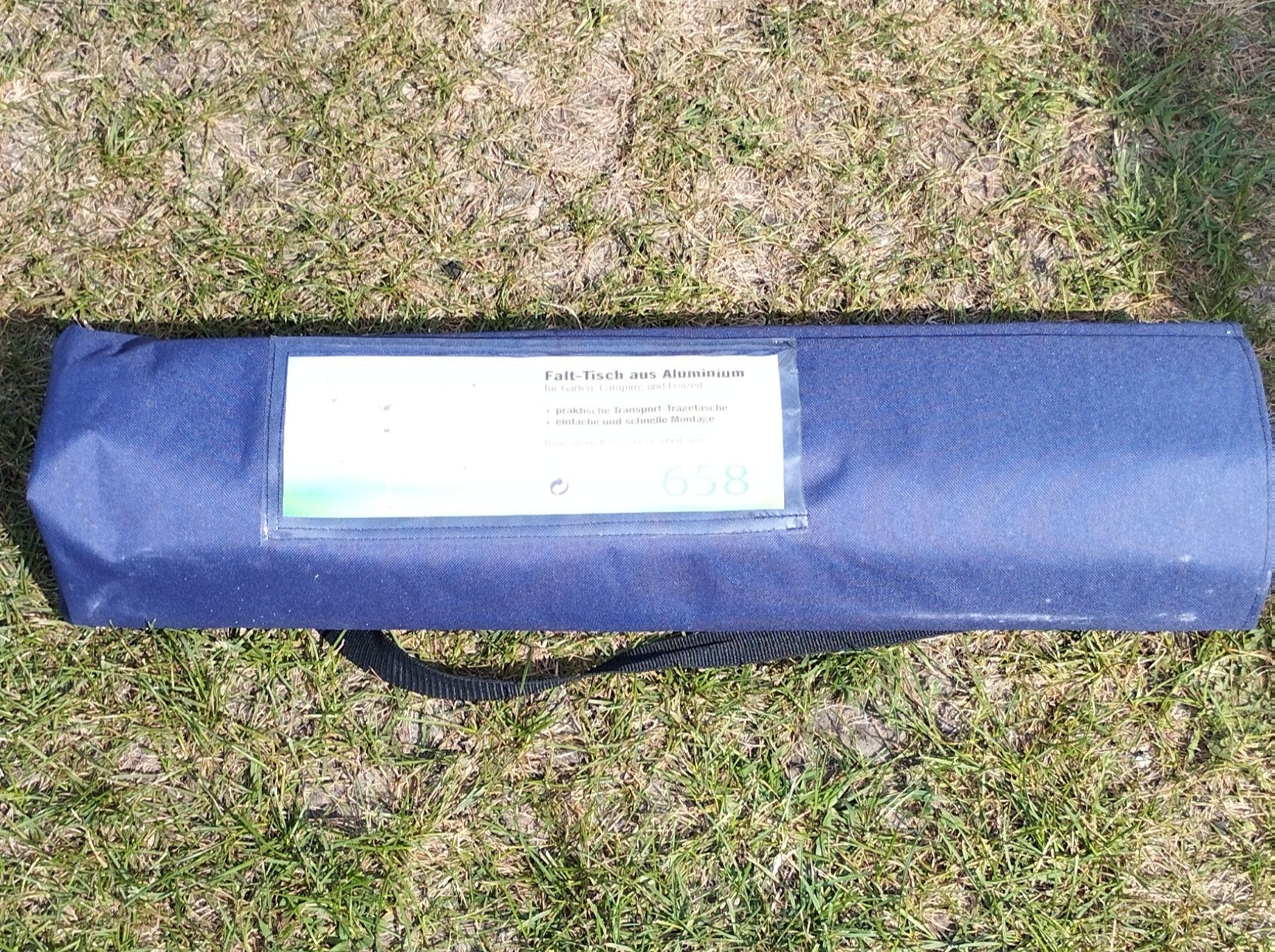 Aluminiowy stolik składany 70x70x70