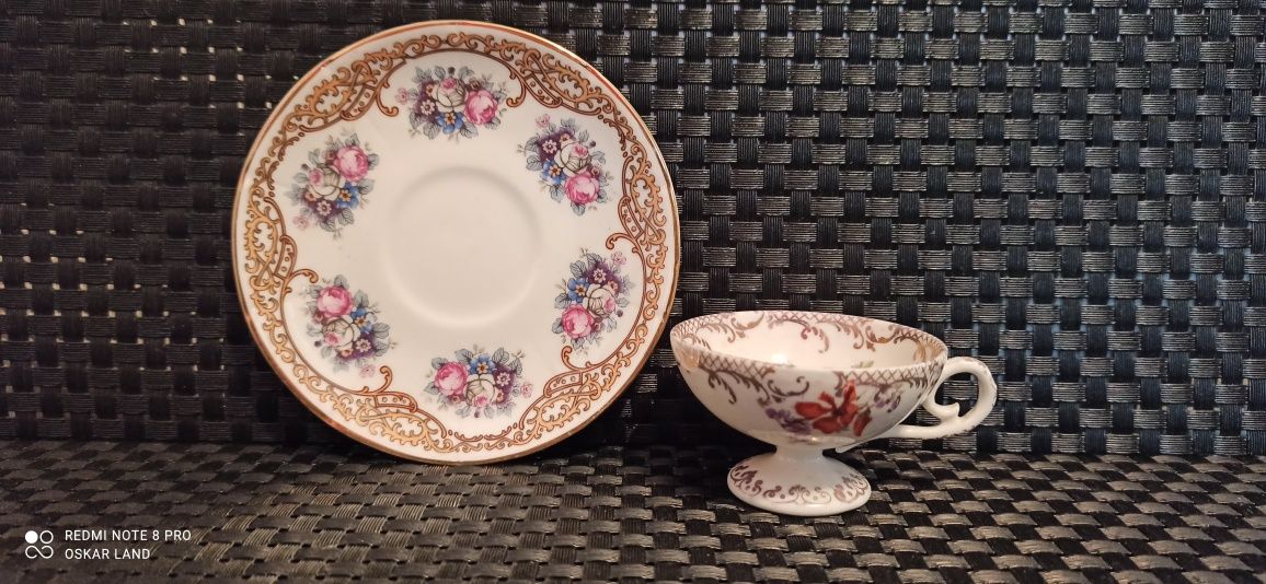 R    Porcelana Krautheim Selb Bawaria Duo Mokka Kolekcjonerska Śliczna