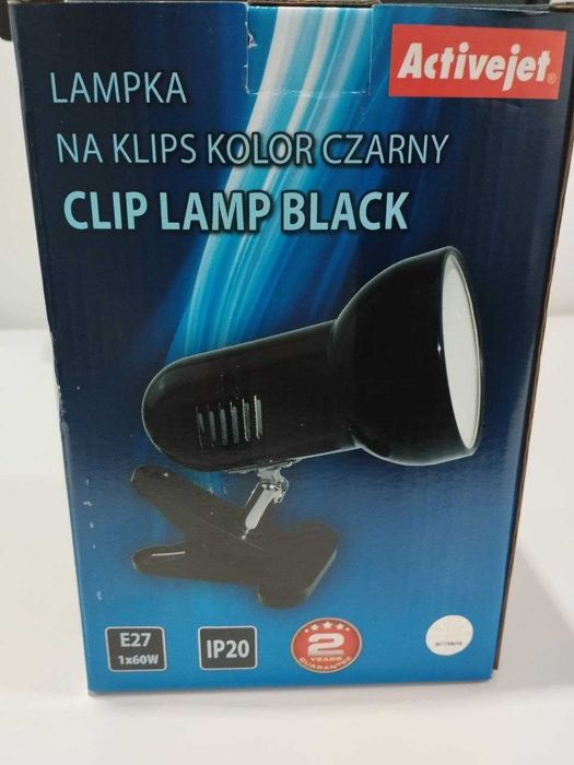 Lampka biurkowa ActiveJet AJE-CLIP Czarna