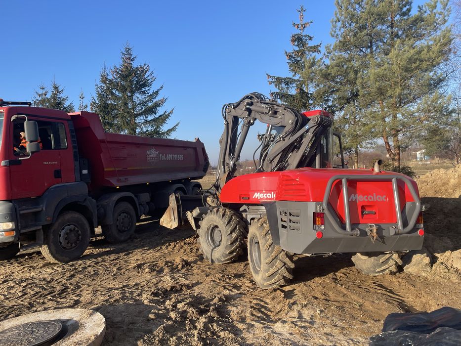 Usługi koparką i koparko-ładowarką, budowlane, transport wywrotka,