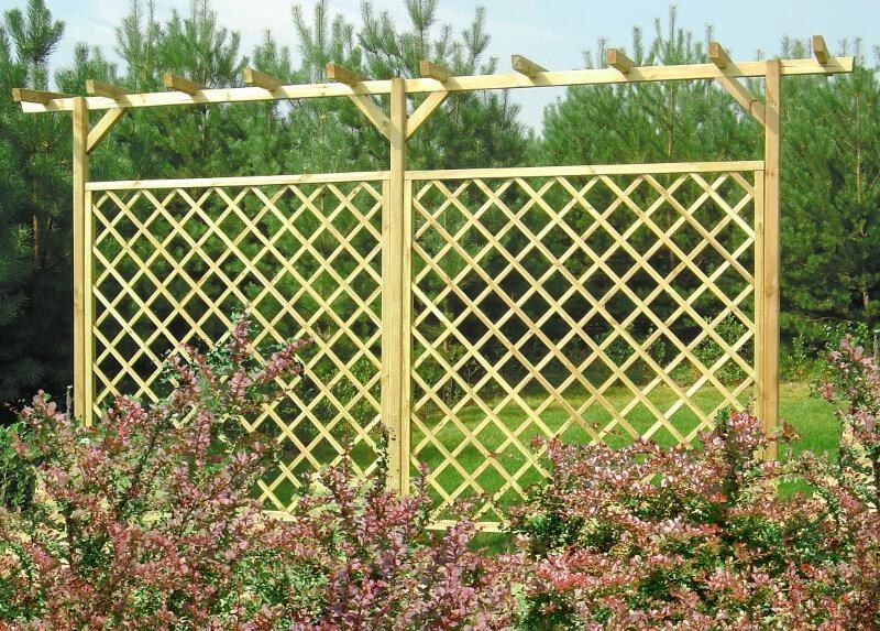 Pergola drewniana podwójna 240x450x60 cm