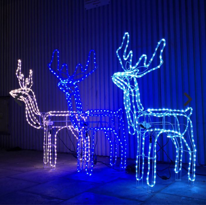 Renifer led xxl 3D rusza głową nowy świąteczny piękny duży 120cm jeleń
