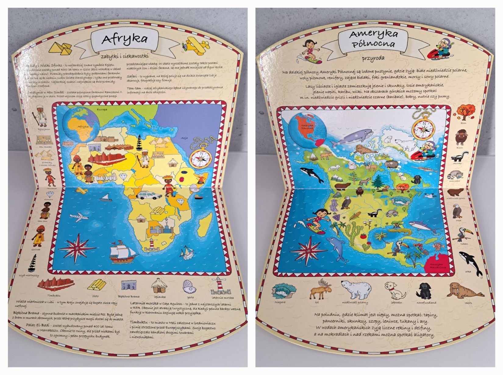 2x Mój pierwszy atlas świata i  Wielka księga map