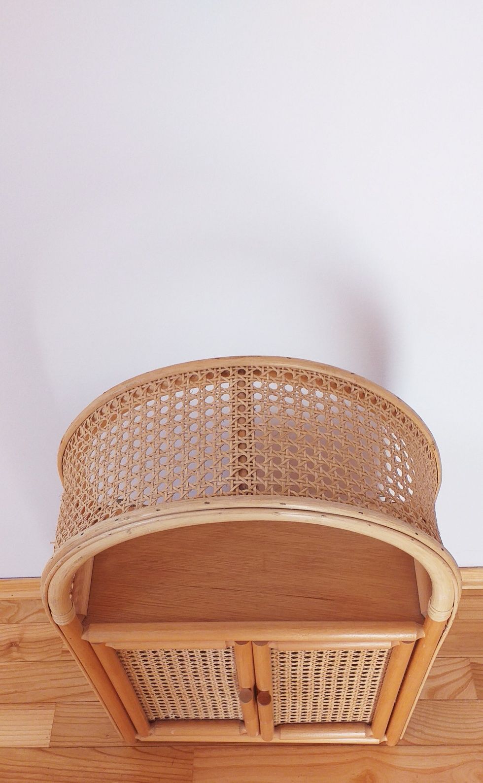półka rattan peacock szafka rattanowa etażerka wiklina boho