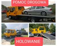 Pomoc drogowa holowanie laweta autolaweta 7 miejsc do 16 ton