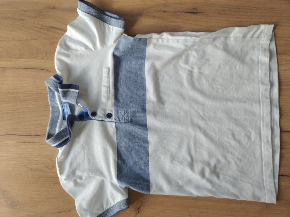 Zestaw 128 Białe polo Coccodrilo granatowe spodnie