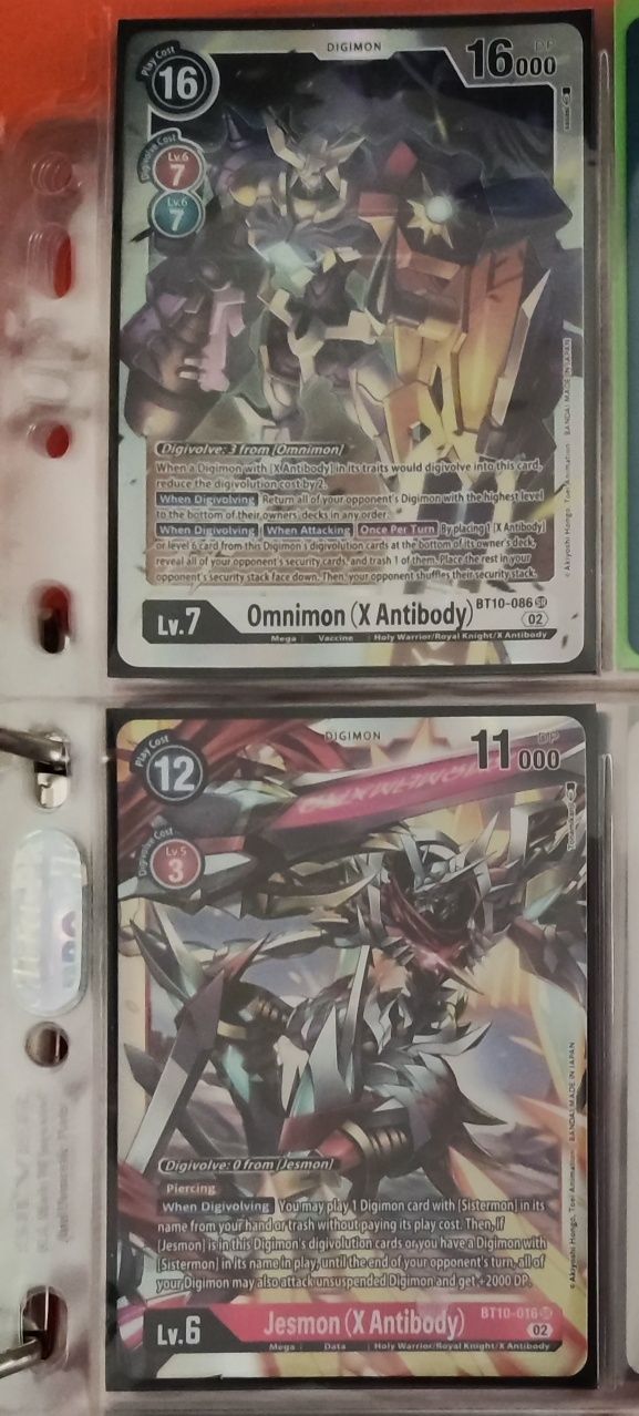 Lote Cartas Digimon TCG originais /vários sets