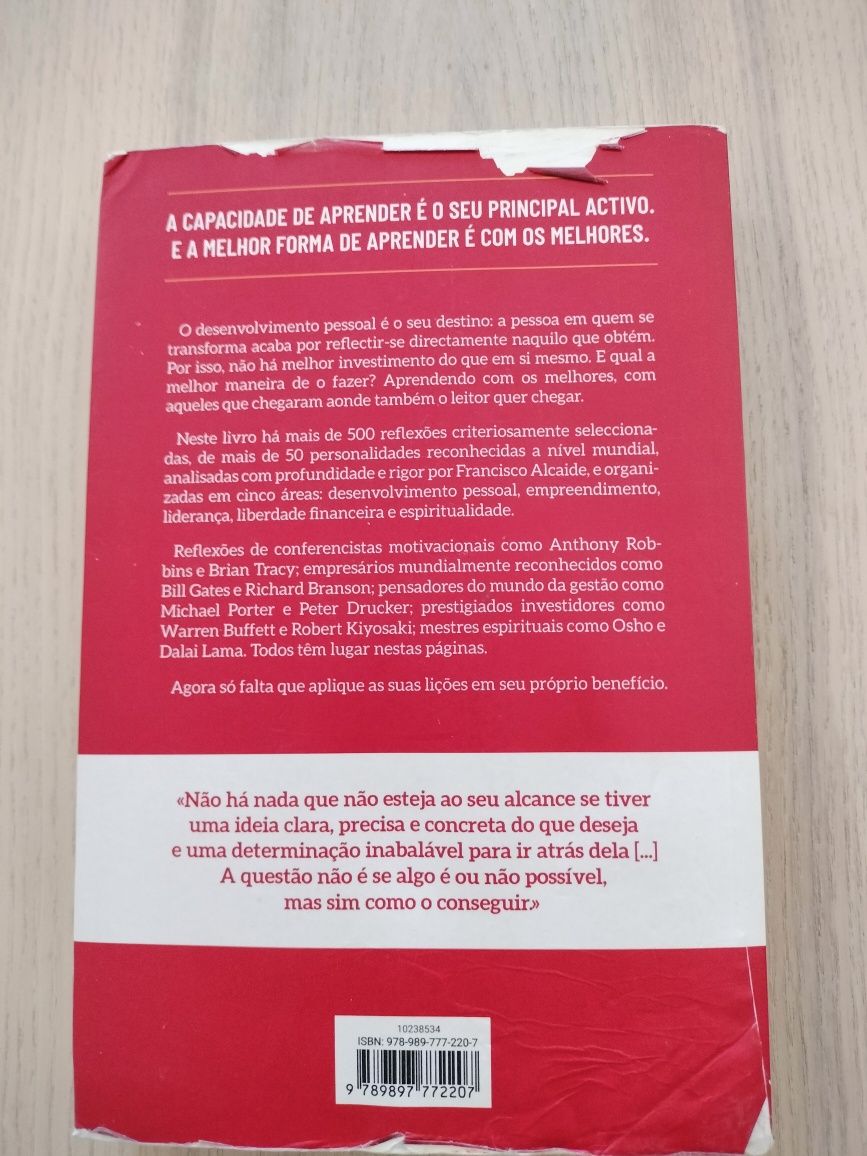 Livro "aprender com os melhores"