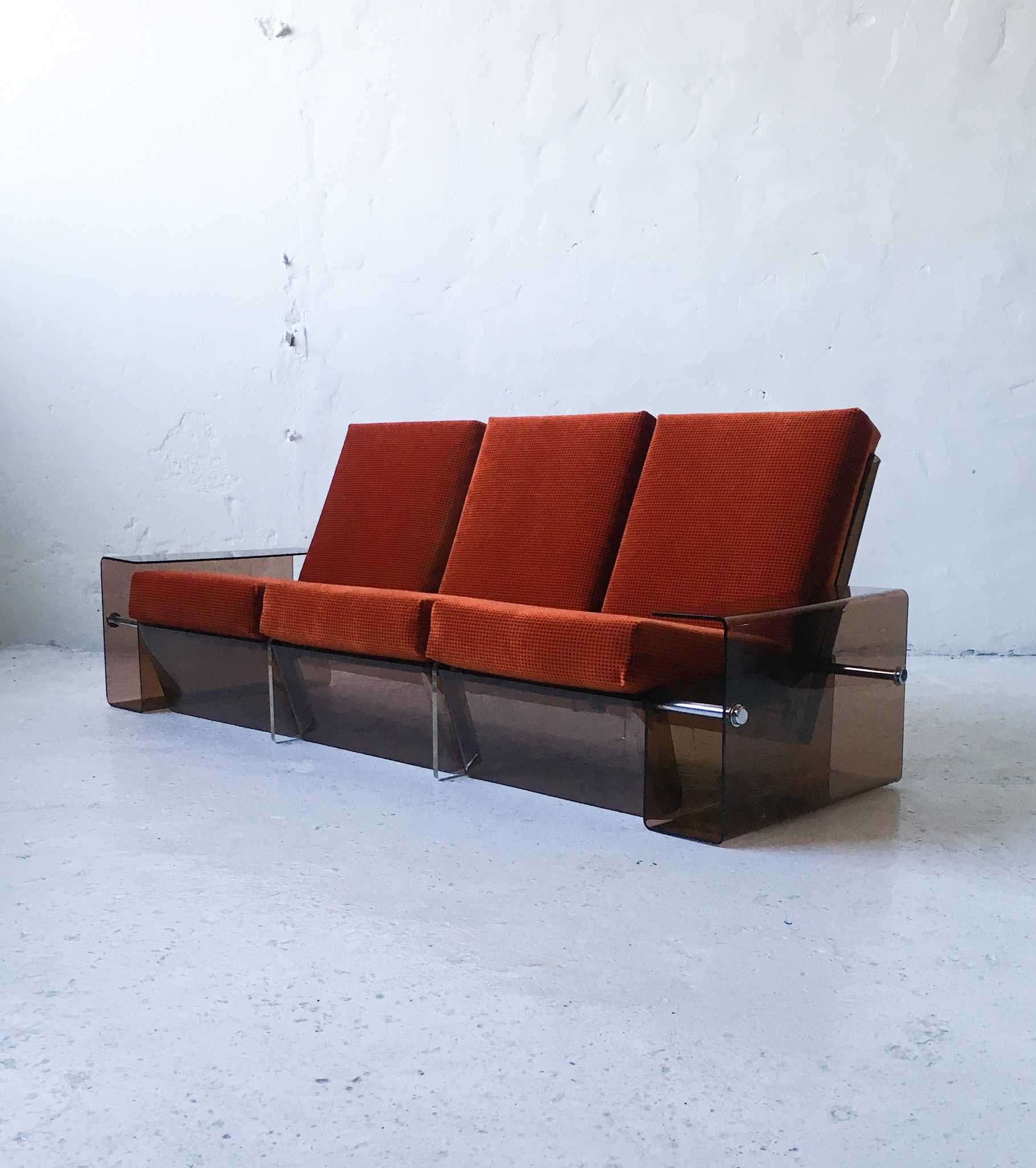 Pebex sofa space age akryl lata 60 70 vintage design