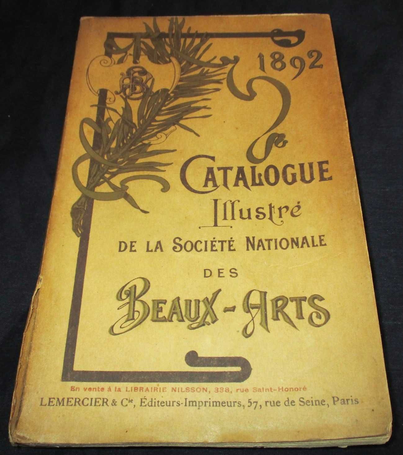 Livro Catalogue Illustré de la Société des Beaux-Arts 1892