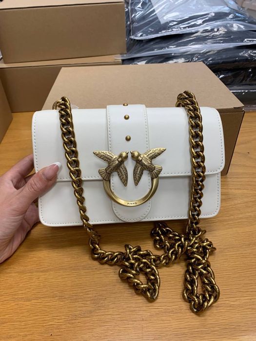 Сумка пинко мини белая mini pinko оригинал  Италия