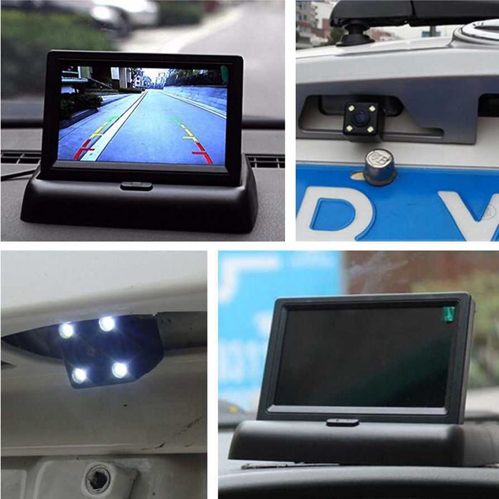 KIT câmara + monitor WIRELESS LCD p estacionamento marcha atras NOVO