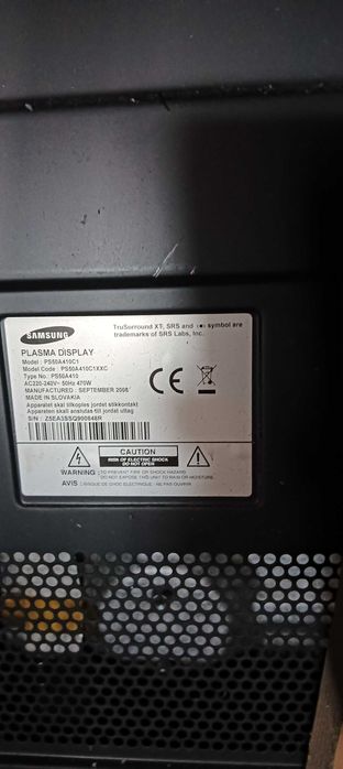 Samsung plasma 50 PS50A410C1