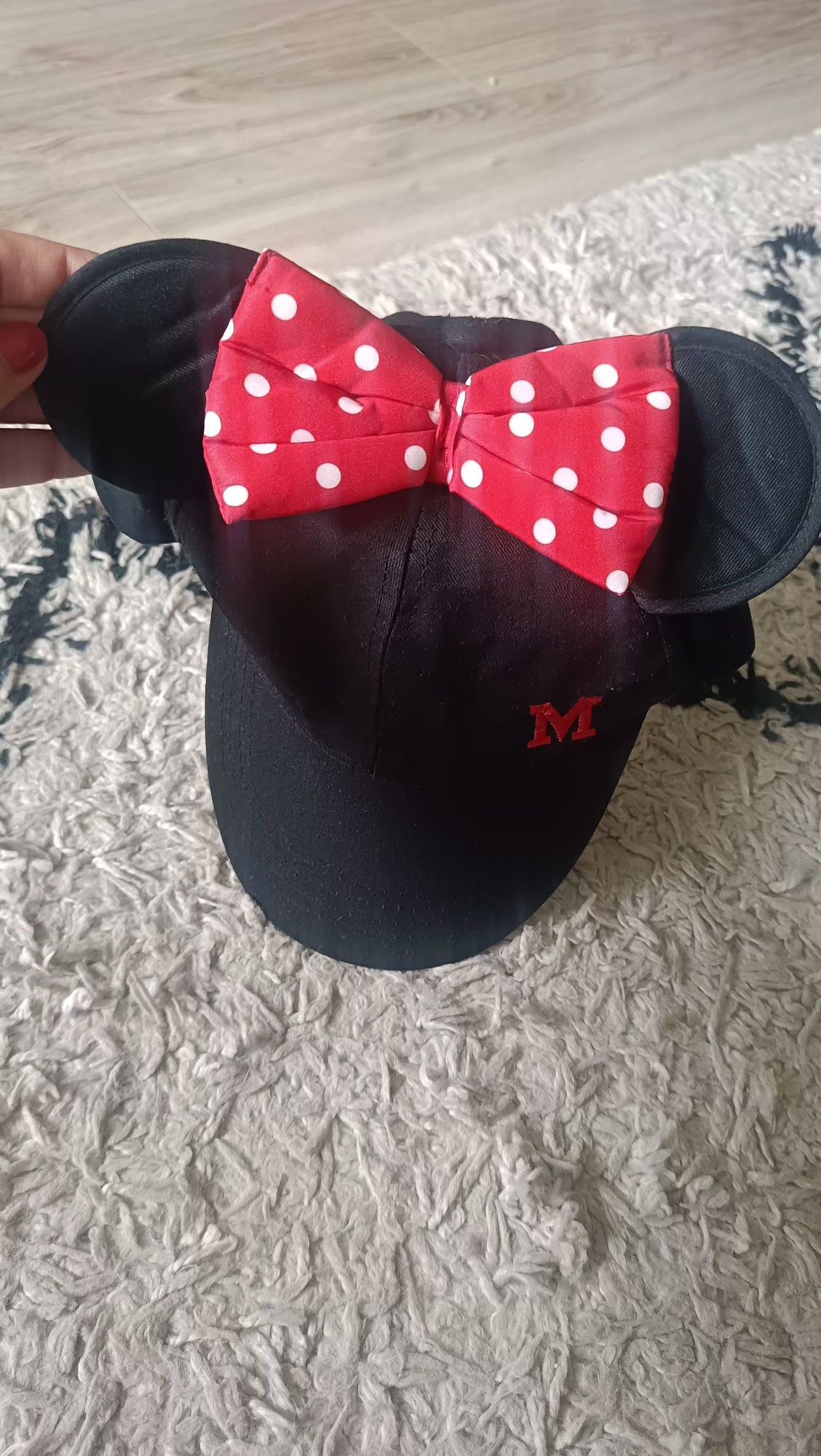 Czapka z daszkiem uszy myszka Minnie regulowana