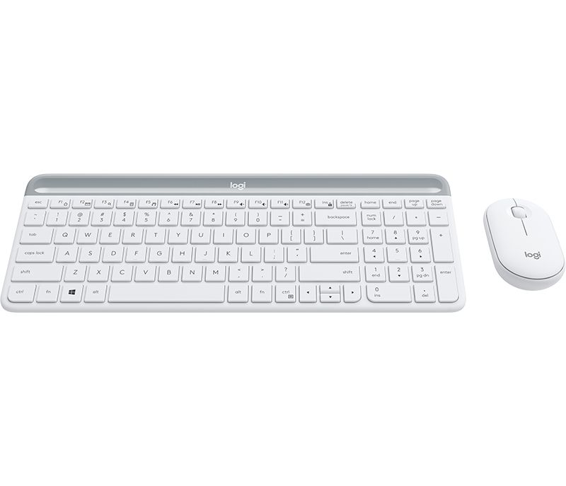 zestaw klawiatura i mysz logitech mk470 biała