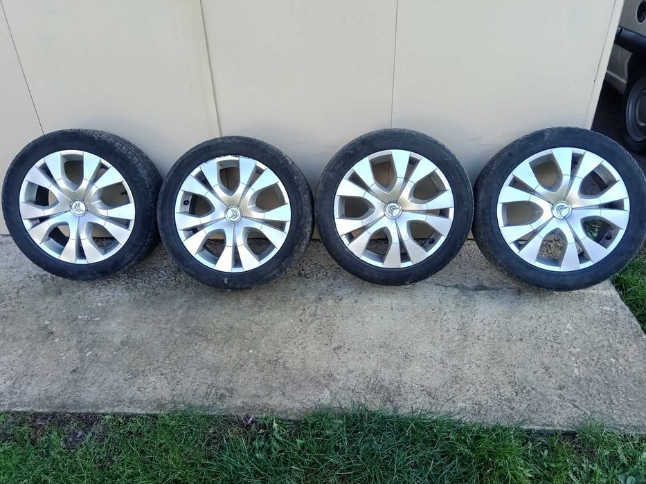 диски citroen peugeot r17 4*108 et 26 + датчик тиску+ шини літо