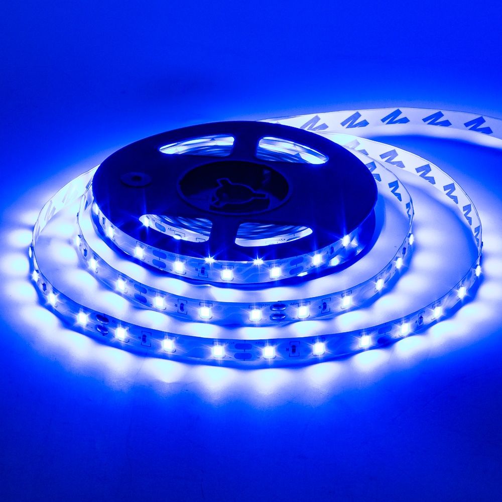 Світлодіодна стрічка ,Светодиодная лента 12V SMD 5050 (60) IP 24 Синия