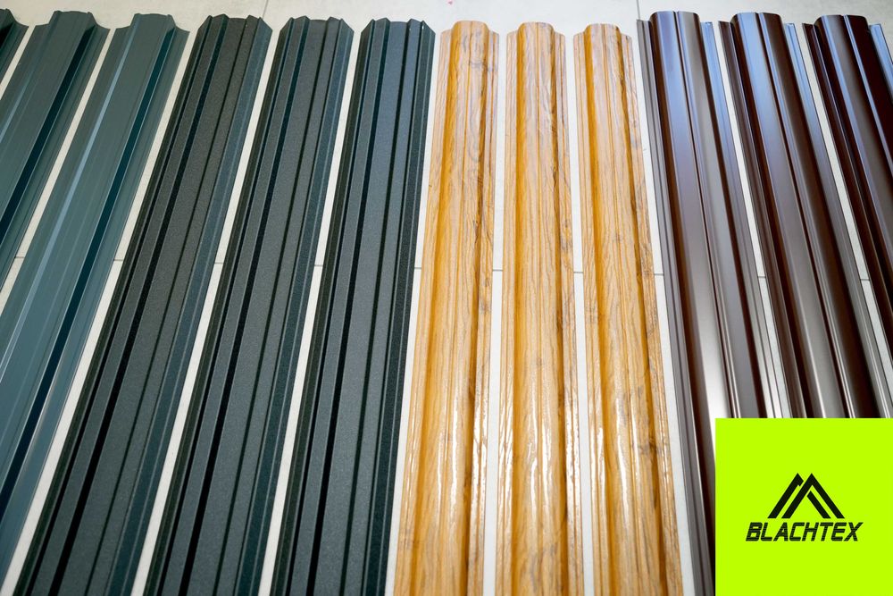 OGRODZENIE Sztachety Metalowe 1m 1,5m 2m 2,5m 3m - Antracyt, Dąb, Brąz