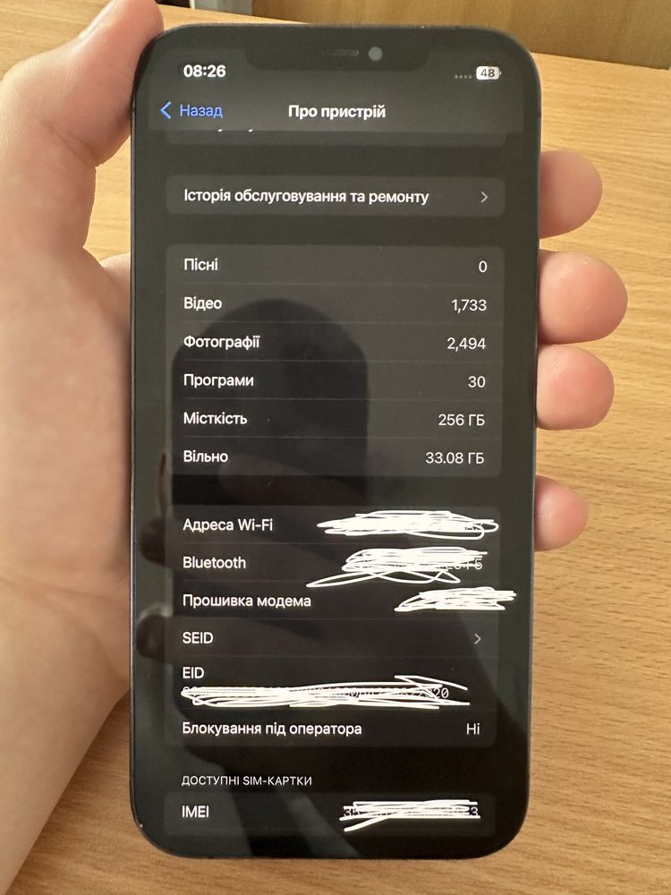 Продам iPhone 12pro max 256gb